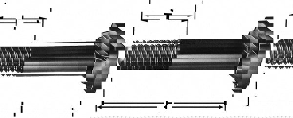 Steel T-Slot Bolt: 1/2-13, 2